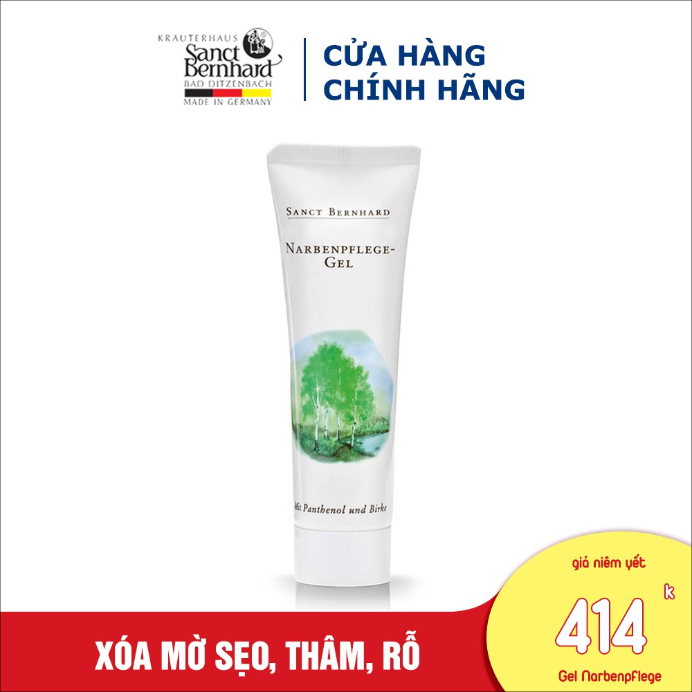 Gel xóa mờ vết sẹo Narbenpflege Gel 25ml - [ Chính hãng Sanct Bernhard Đức]