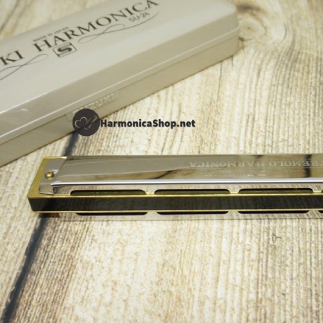 🎶 Kèn Harmonica 24 lỗ 🎵 Hàng Nhật Suzuki Tremolo 2-Timer SU-24 chính hãng