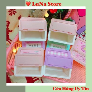 🍎Hộp đựng🍎 bút hình thùng rác, hộp đựng bút hình thùng rác vuông LARA HDR01