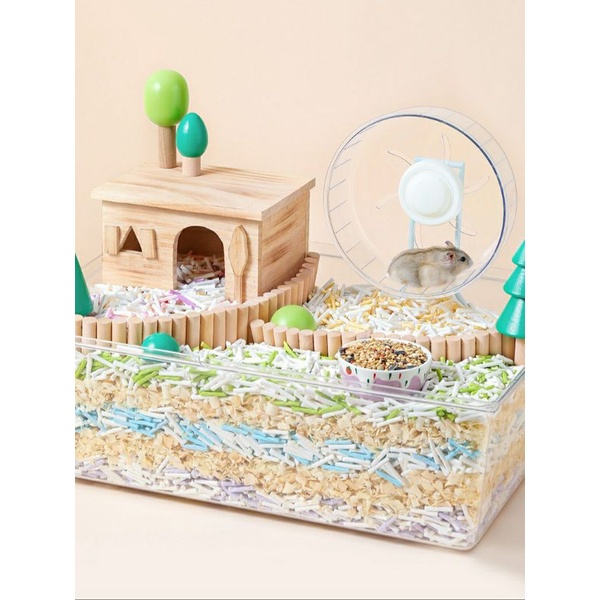 Giấy nén dạng thanh lót chuồng cho hamster và thú cưng nhỏ