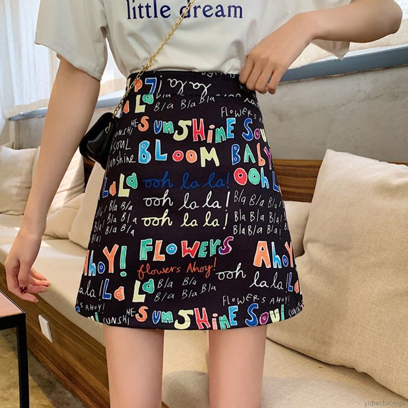 Chân Váy Thời Trang Cạp Cao In Hình Hoạt Họa Xinh Xắn | BigBuy360 - bigbuy360.vn