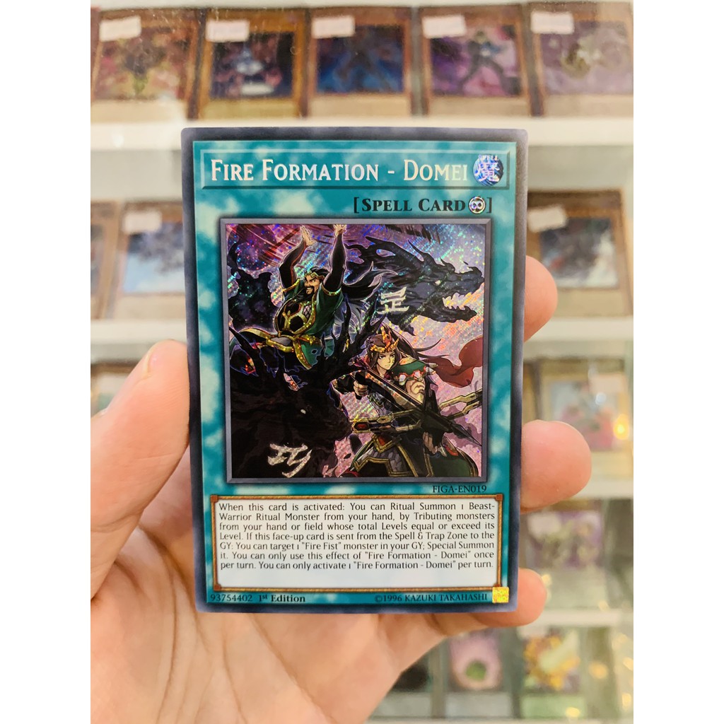 Thẻ Bài YugiOh Mã FIGA-EN019 - Fire Formation - Domei - Secret Rare - 1st Edition