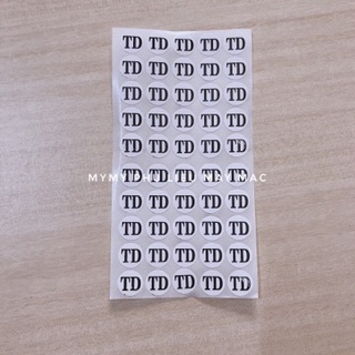Decal size dán chữ TN TL TD SN