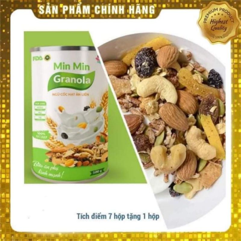 GRANOLA Min Min _ NGŨ CỐC HẠT ĂN LIỀN MIN MIN