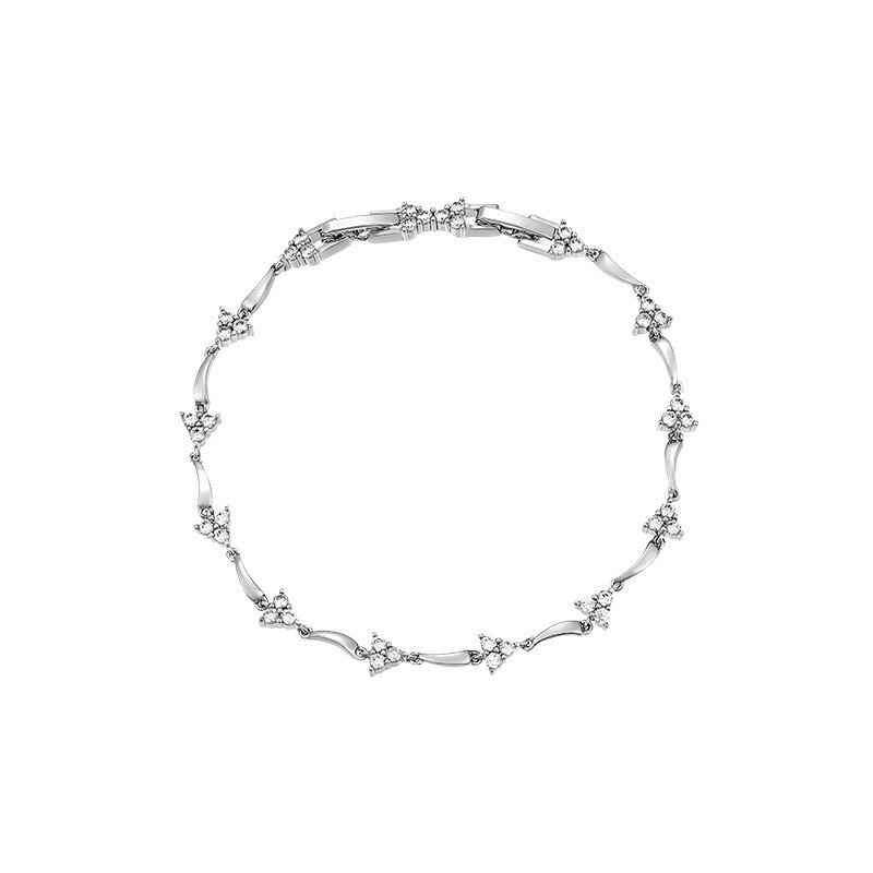 Vòng Tay Nữ Mạ Vàng Trắng, Đính Đá Nhã Nhẹn Sang Trọng  - XPLT20