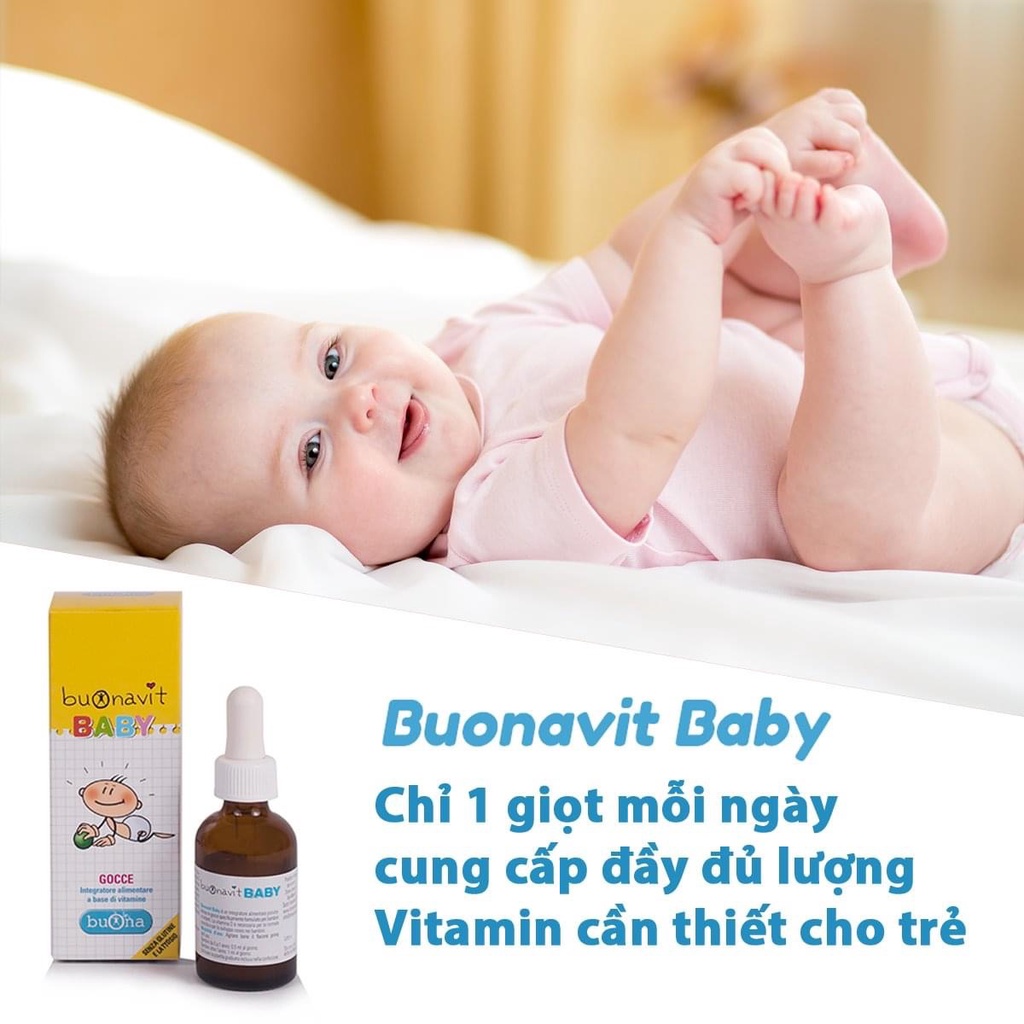 Buonavit Baby bổ sung vitamin, hỗ trợ quá trình chuyển hóa, tăng hấp thu, giảm biếng ăn, tăng đề kháng