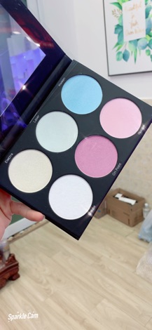 Bảng Highlight Bh Cosmetics - Blacklight Highlight 6 Color Palette