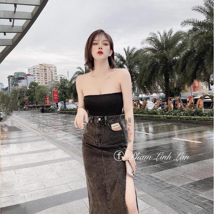 Chân Váy Bò Xẻ