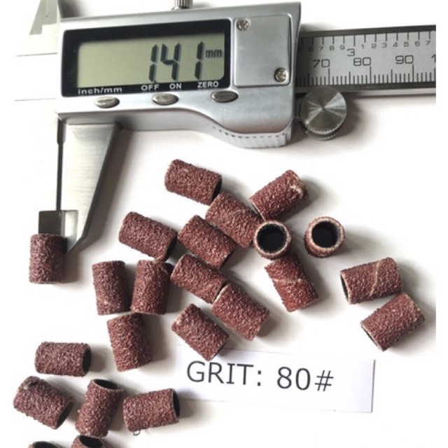 Đầu chà nhám gắn trục 6.35mm grit 80