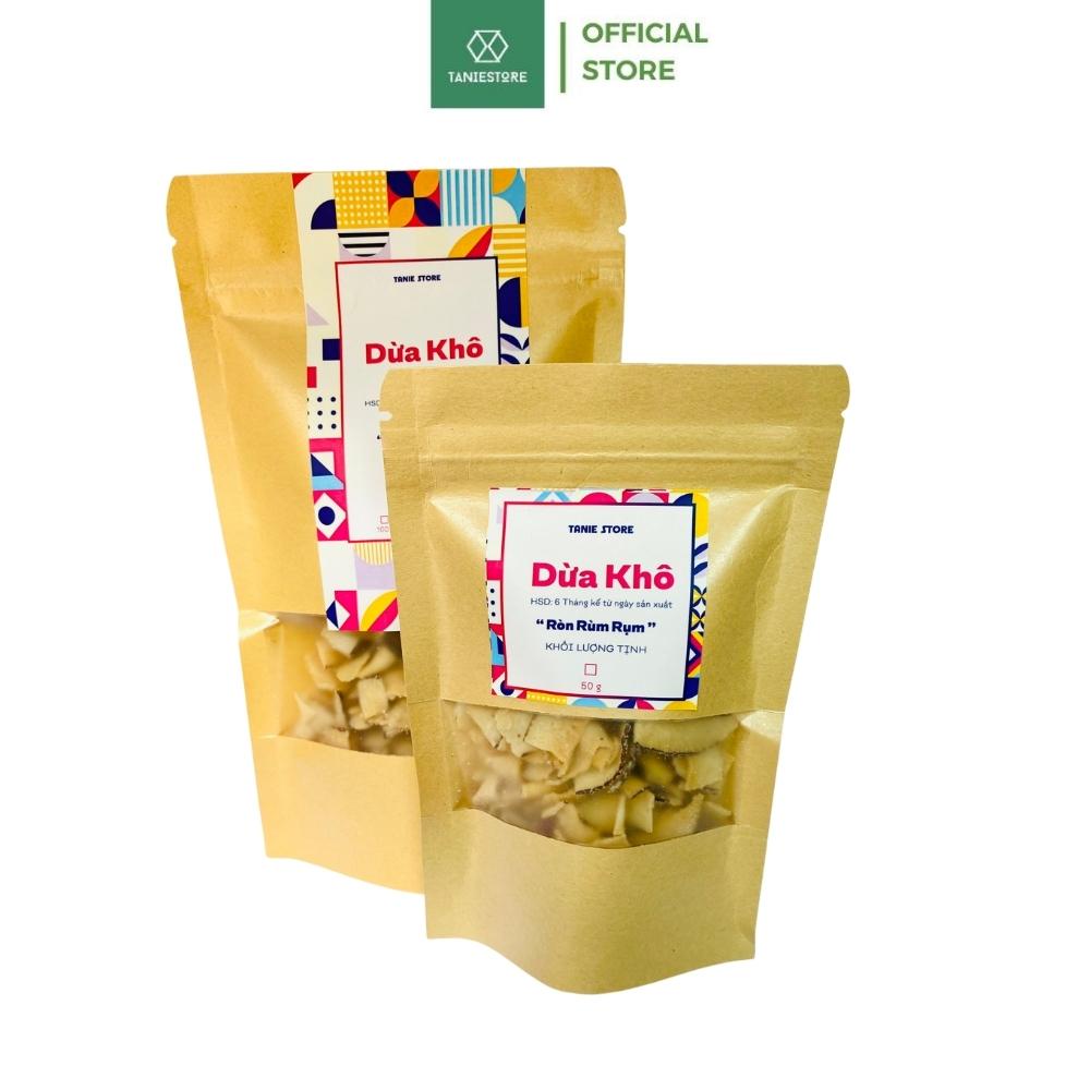 Dừa khô sấy giòn cao cấp ăn vặt đặc sản Bến Tre bổ dưỡng thơm ngon tốt cho sức khỏe
