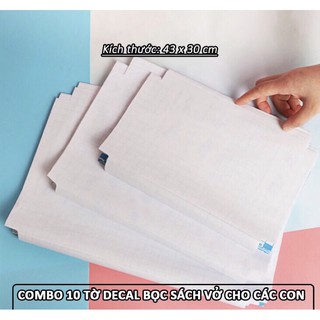 decal trong suốt bọc bọc sách vở bền đẹp tiện lợi