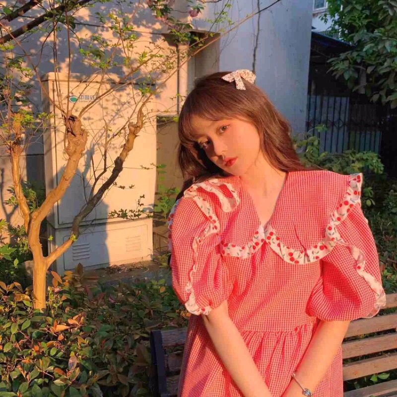 Đầm BaBy Doll Caro Nhí, Tay Phồng Xếp Bèo Xinh Xắn, Tiểu Thư | BigBuy360 - bigbuy360.vn