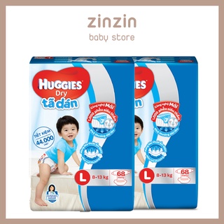 Tã dán, bỉm dán HUGGIES bịch đại size M76/L68/XL62/XXL56