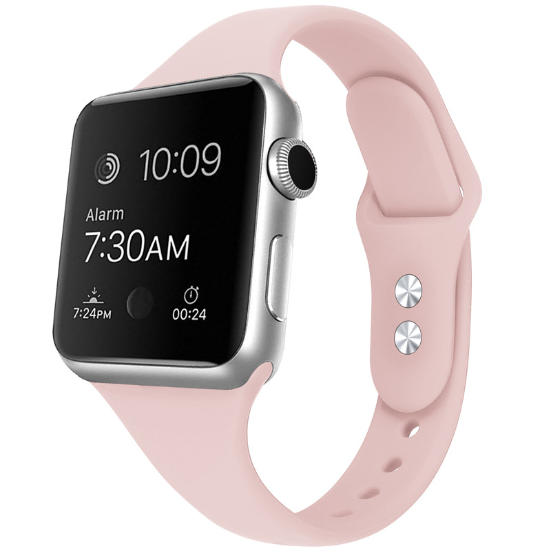 Dây Đeo Thay Thế Chất Liệu Silicon Thiết Kế Nhiều Lỗ Thời Trang Cho Apple Watch