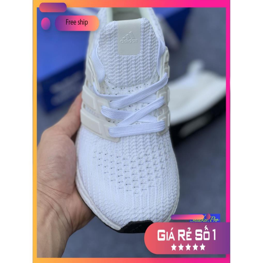 (VIDEO CẬN CẢNH + FREE SHIP + HỘP) Giày thể thao nam nữ ULTRA BOOST 4.0 trắng siêu đẹp | BigBuy360 - bigbuy360.vn