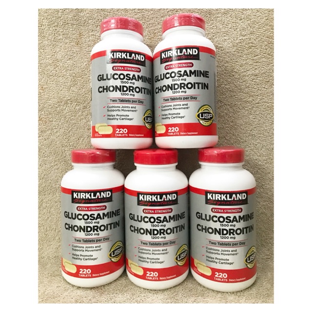 Viên Uống Hỗ Trợ Xương Khớp Kirkland Glucosamine 220 viên của Mỹ