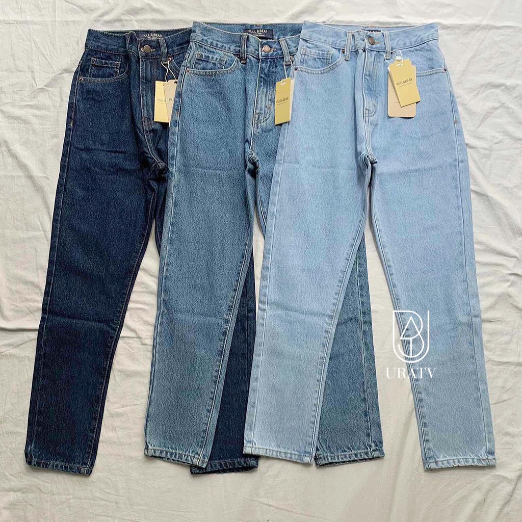 [FREESHIP - ẢNH CHÍNH CHỦ]Quần MOMJEAN trơn lưng cao P&B | BigBuy360 - bigbuy360.vn