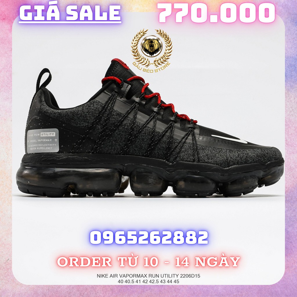 Order 1-3 Tuần + Freeship Giày Outlet Store Sneaker _Nike Air Vapormax Run Utility MSP: 2206D15 gaubeostore.shop