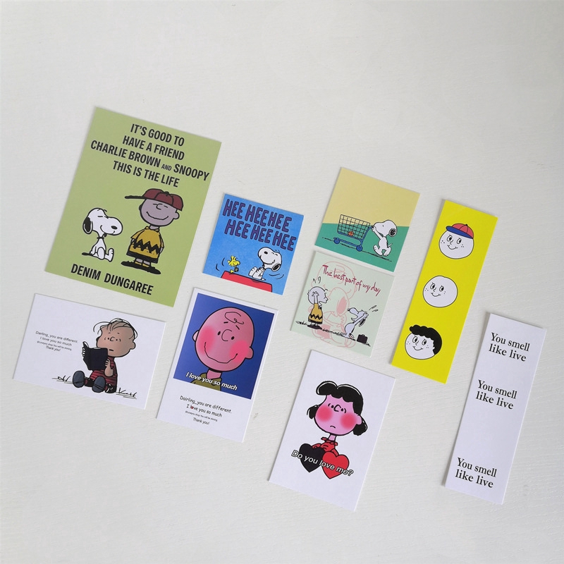 Set 8 Tấm Hình Dán Các Nhân Vật Snoopy Dùng Trang Trí | BigBuy360 - bigbuy360.vn