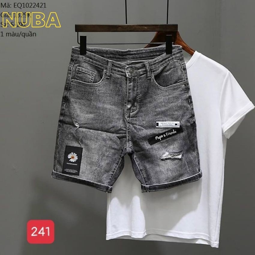 Quần short jean nam mẫu mới đẹp giá rẻ,quần bò TCS 241