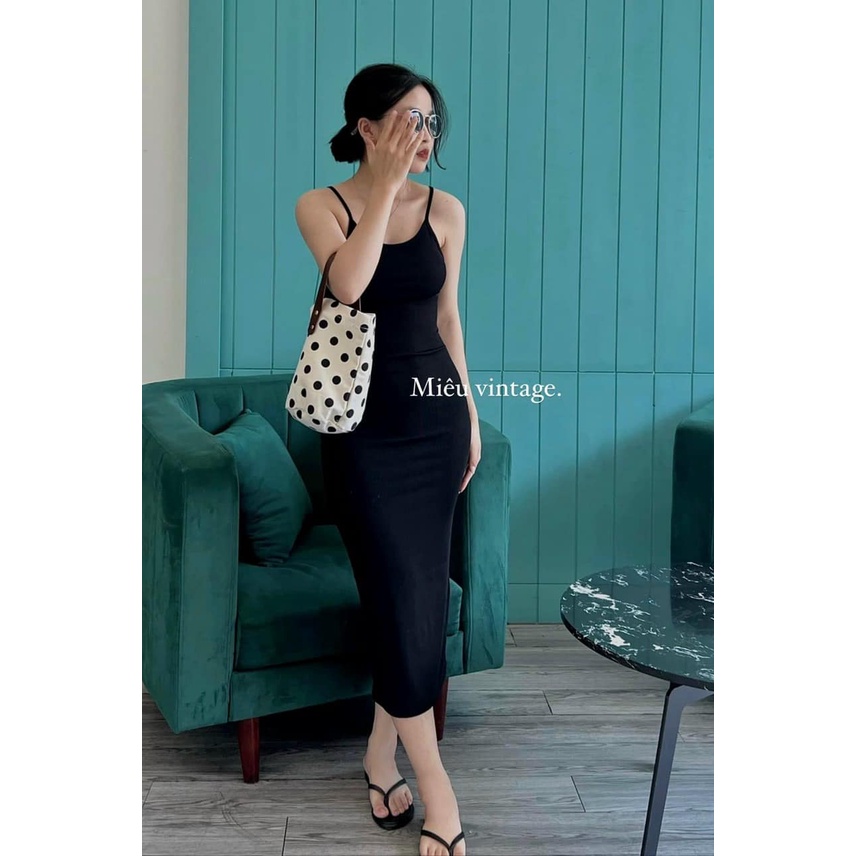 Váy maxi 2 dây dáng dài mã 12