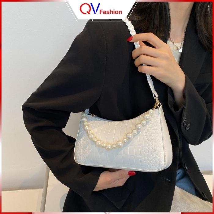 Túi xách nữ đẹp, Túi kẹp nách đeo chéo thời trang cao cấp - QV Fashion