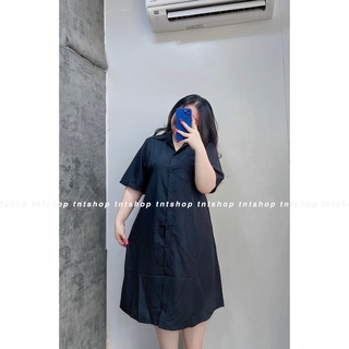 ĐẦM SƠ MI FROM RỘNG TAY NGẮN [TNT SHOP BIGSIZE 60KG 90KG]