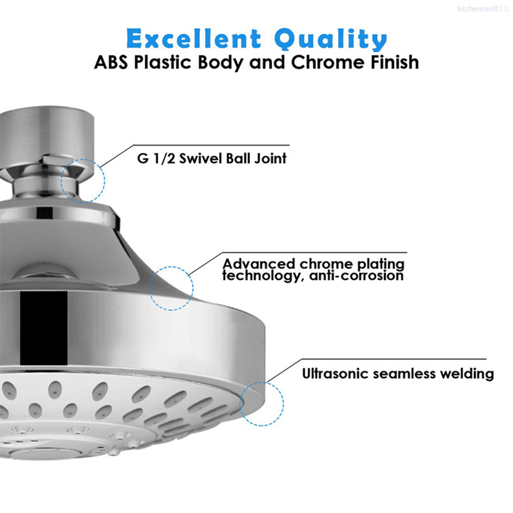 Đầu Vòi Sen 1 / 2 Chất Liệu Kim Loại Thay Thế Cho Nhà Tắm / Khách Sạn01 | BigBuy360 - bigbuy360.vn