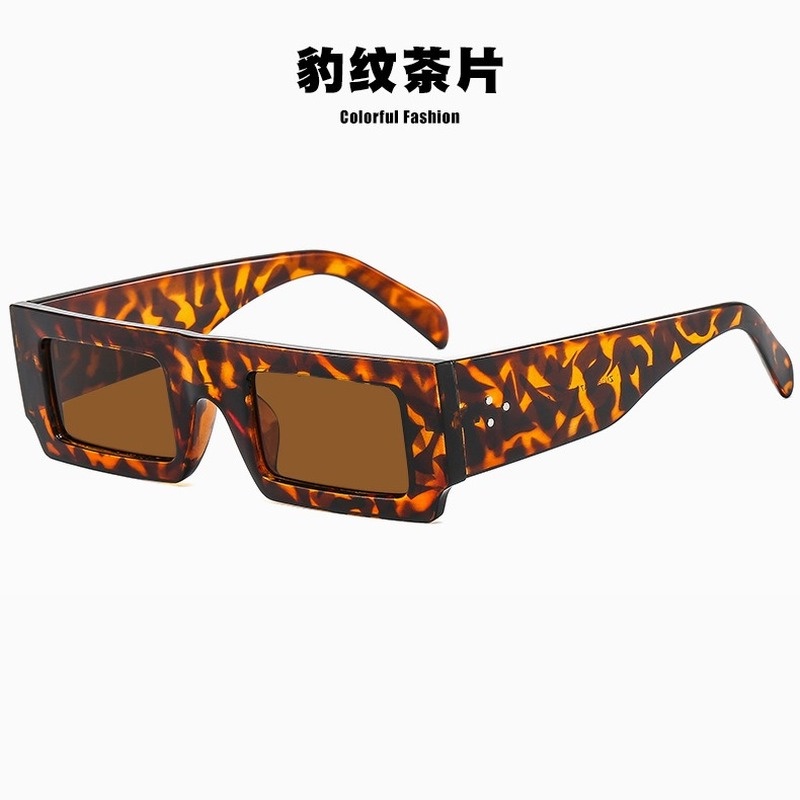 (KIQI-FASHION) COD Kính Mát Gọng Vuông Chống Tia Uv400 Phong Cách Âu Mỹ Thời Trang