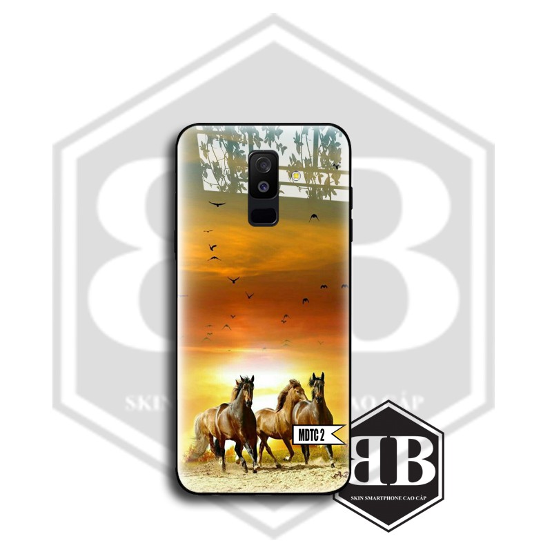 Ốp lưng kính cường lực SAMSUNG A5 2018 A8 2018 / A6 2018 / A6 PLUS A6+ / A8 PLUS A8+ mã đáo thành công đẹp xuất sắc