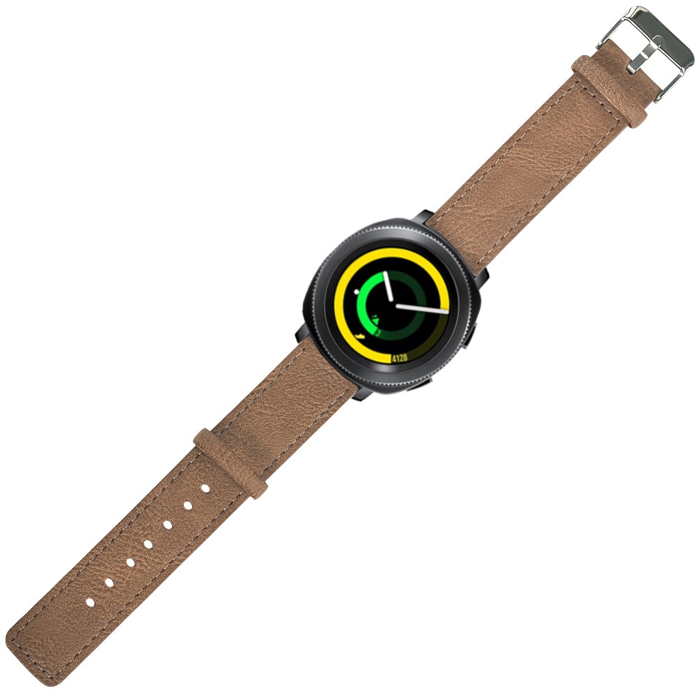 Dây đeo da kiểu cổ điển cho đồng hồ thông minh Samsung Gear Sport S4 Galaxy Watch Active