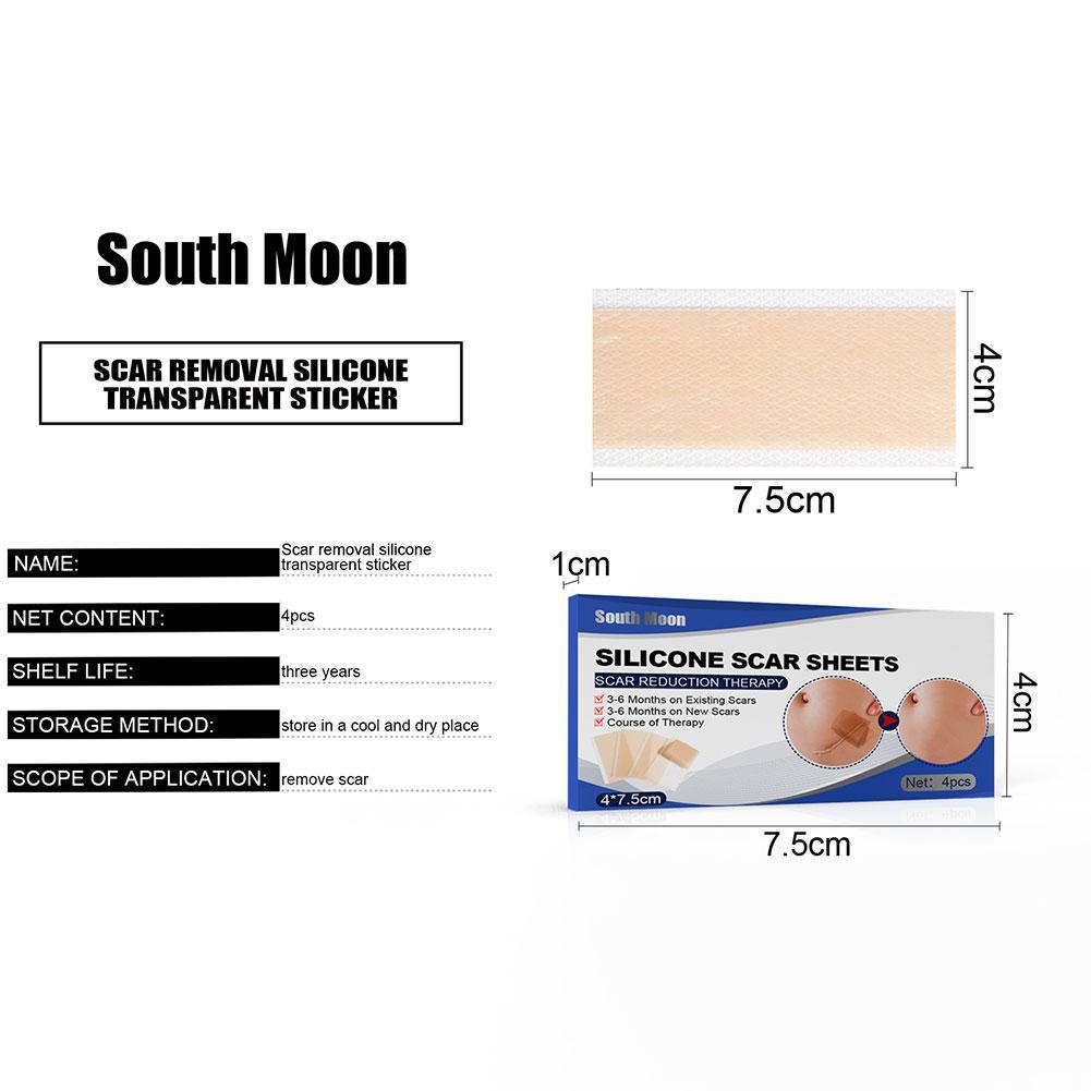 Bộ 4 Miếng Dán Silicone Làm Mờ Sẹo K7I6