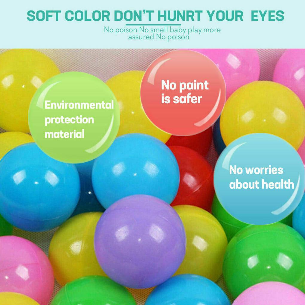 Set 100 Bóng Nhựa Đồ Chơi Nhiều Màu Sắc Dành Cho Trẻ Em