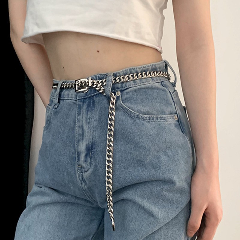 Thắt lưng kiểu dây xích phong cách hiphop cá tính