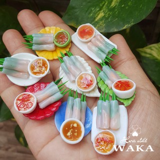 1 Dĩa Gỏi Cuốn Mini Food 01- Mô hình 1/12