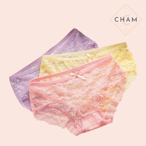 Quần lót nữ ren cao cấp Hoangmiisu, quần chíp nữ ren kháng khuẩn hoa Liti QL11