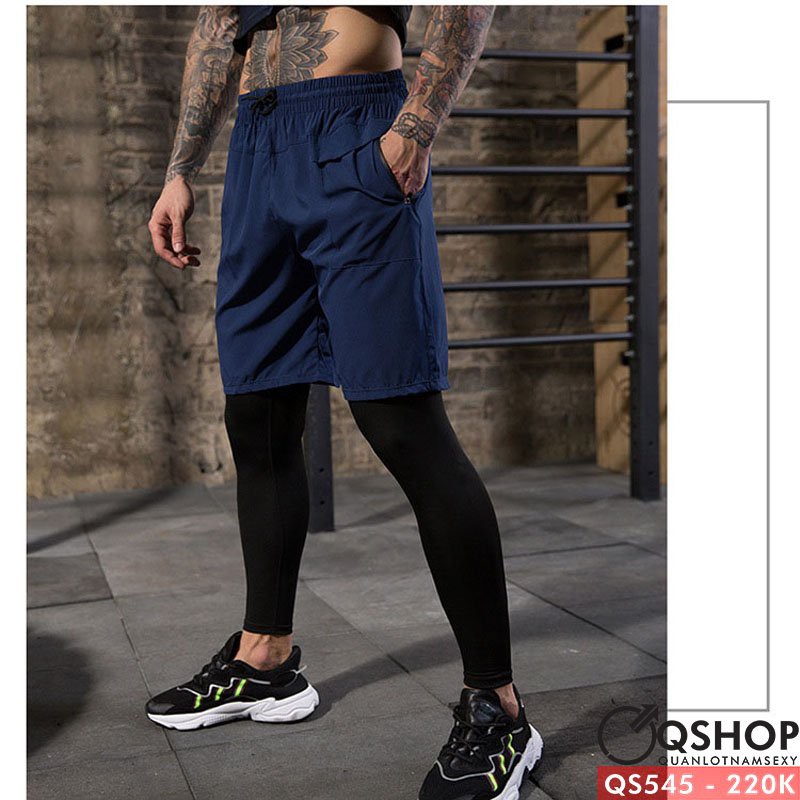 QUẦN SHORT VẢI SI GIÓ MỎNG THOẢI MÁI QSHOP QS545