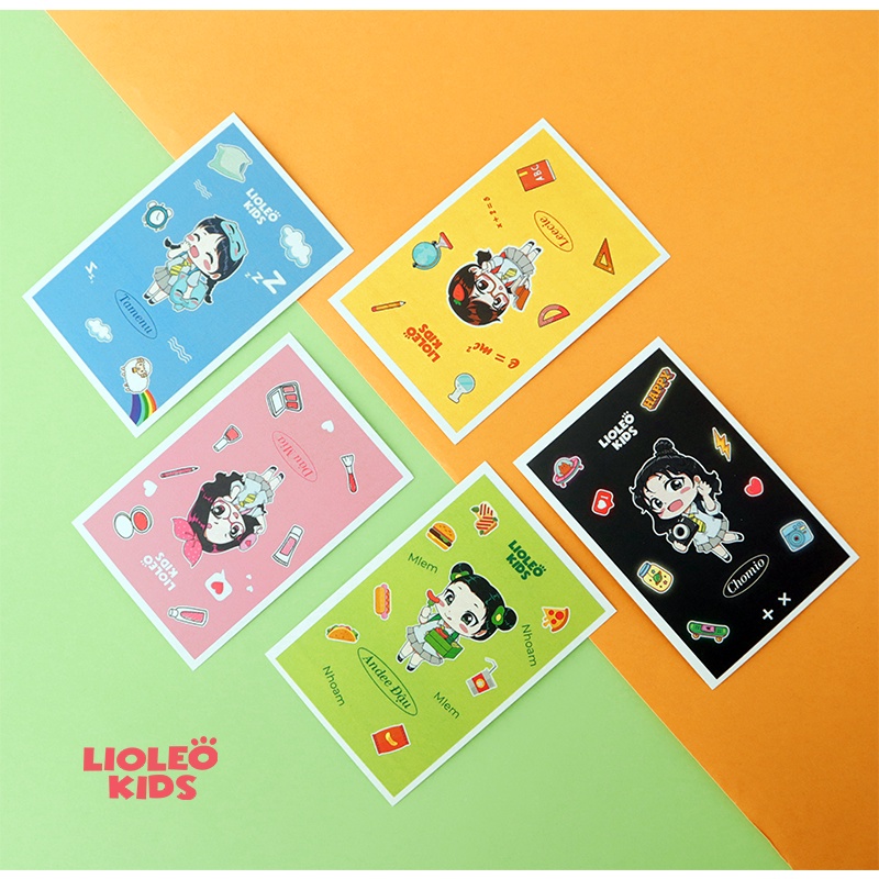 Photocard nhân vật Lioleo Kids kích thước 6x10x2cm