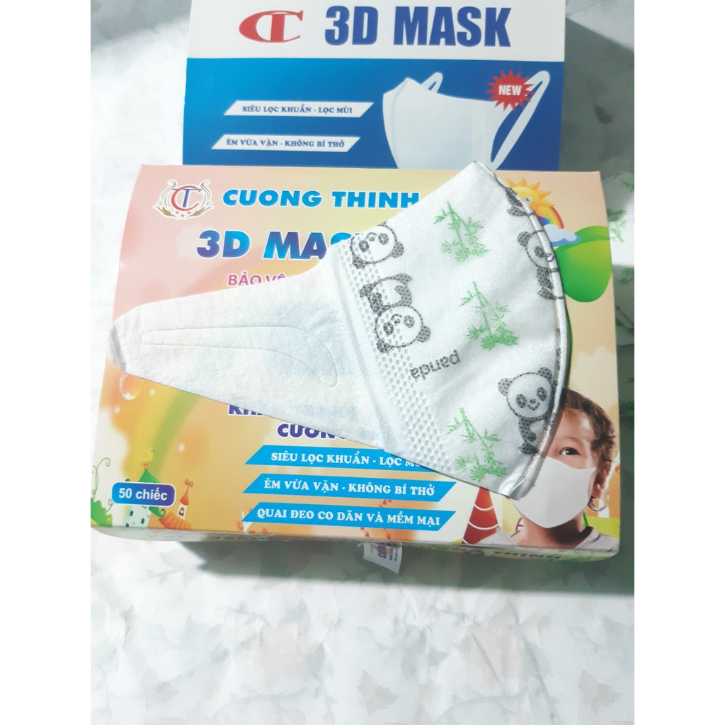 [CHO BÉ 3-10 TUỔI ] Khẩu Trang 3D Kids Trẻ Em Mask Cường Thịnh Họa Tiết Y Tế Xuân Lai Công Nghệ Nhật Bản Hộp 50C Bền | BigBuy360 - bigbuy360.vn