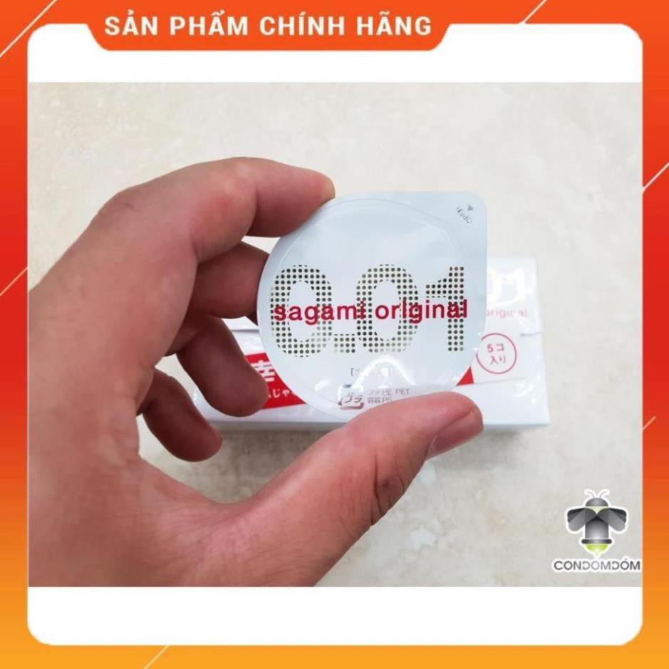 Bao cao su Sagami 0.01 siêu mỏng nhất TG /áo mưa