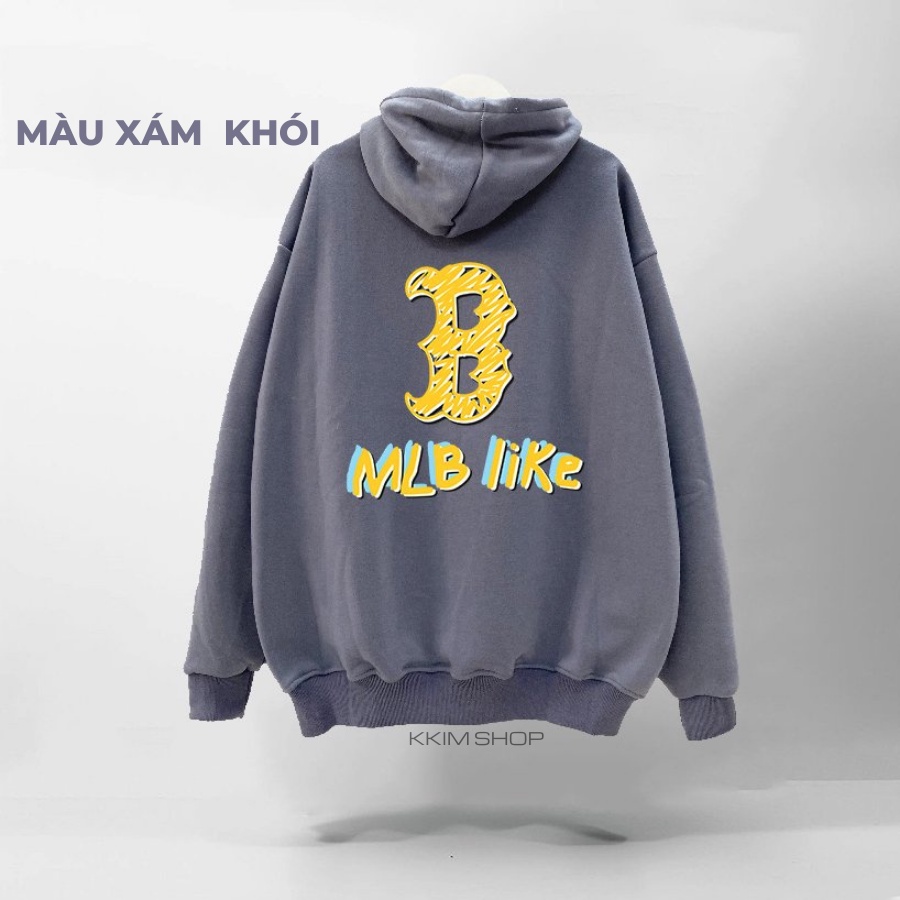 Áo Nỉ HOODIE Dây Kéo NY BOSTON form rộng oversize, Áo hoodies ZIP MLP XANH LÁ unisex nam nữ chất liệu Nỉ bông cao cấp