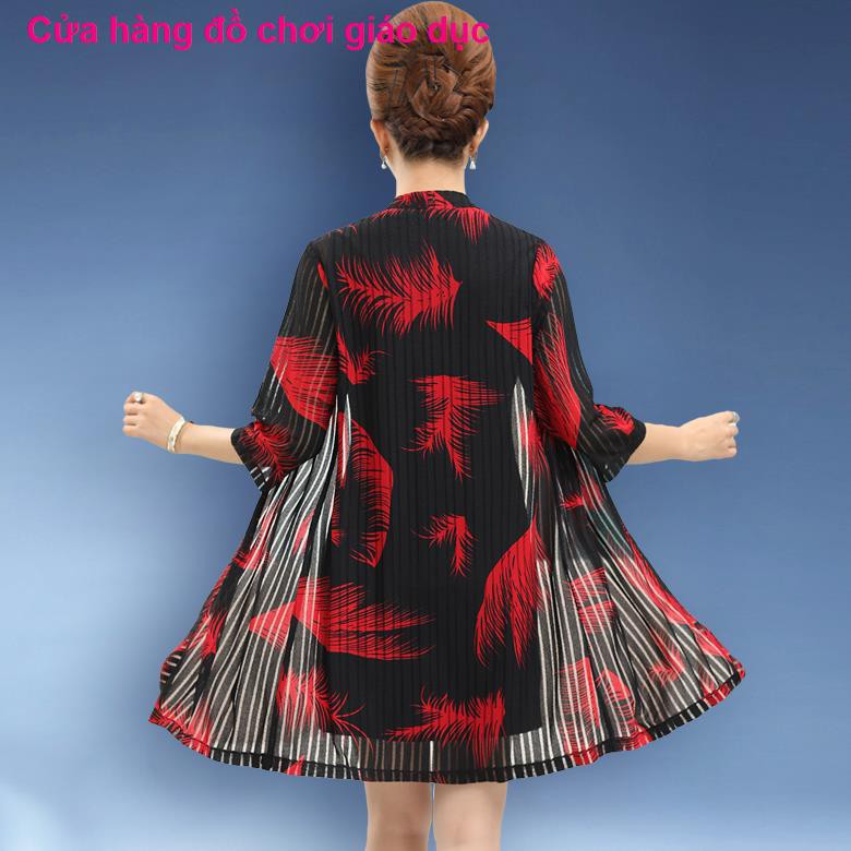 SHOP XINH Váy đầm mùa hè Khăn choàng Hai mảnh 40 tuổi 50 trung niên Bộ ren nữ dành cho