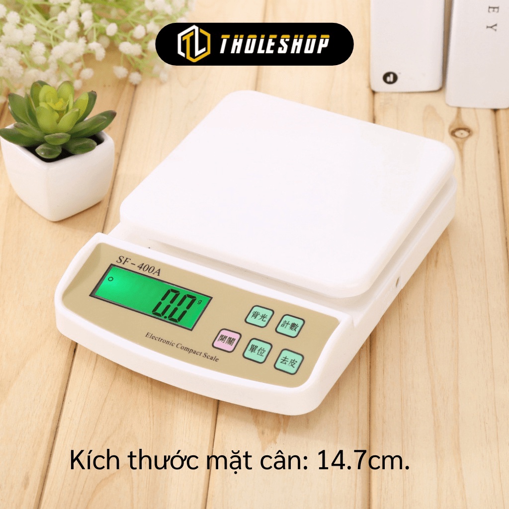 [SGD] Cân nhà bếp - Cân tiểu ly điện tử để bàn nhỏ SF-400A tối đa 7kg độ chính xác 1g tặng kèm pin 2711