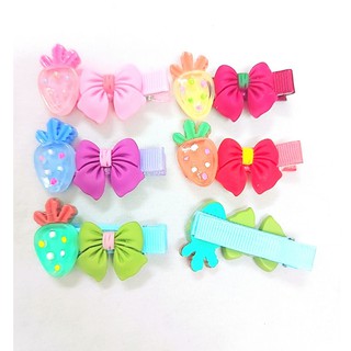 Kẹp Tóc Mái Cà Rốt Nơ Xinh
