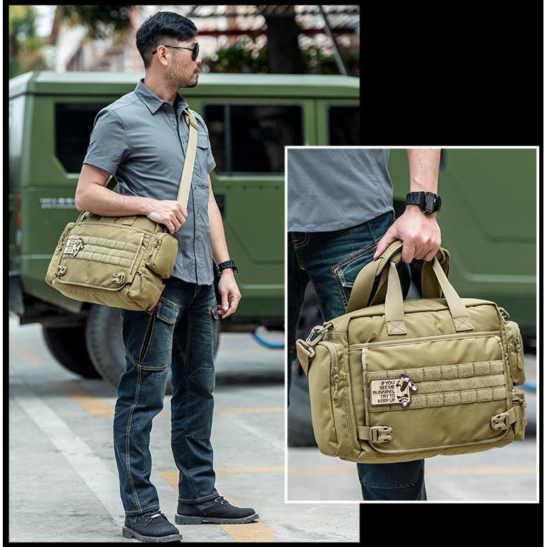 Túi đeo chéo đa năng Seven Sector phong cách quân đội
