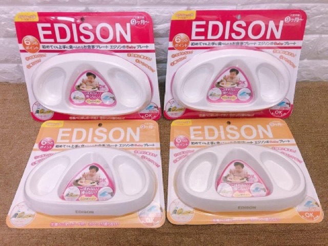 Khay ăn 3 ngăn Edison mama nội địa Nhật