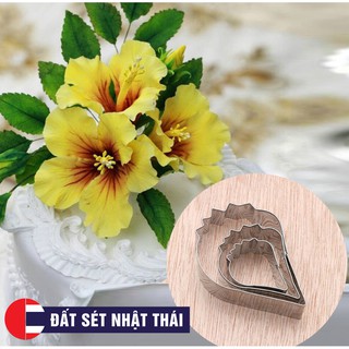KHUÔN CẮT HOA DÂM BỤT HIBISCUS CHO HOA ĐẤT, HOA ĐƯỜNG, XÔI HOA ĐẬU, HOA BÁNH KEM, RAU CÂU