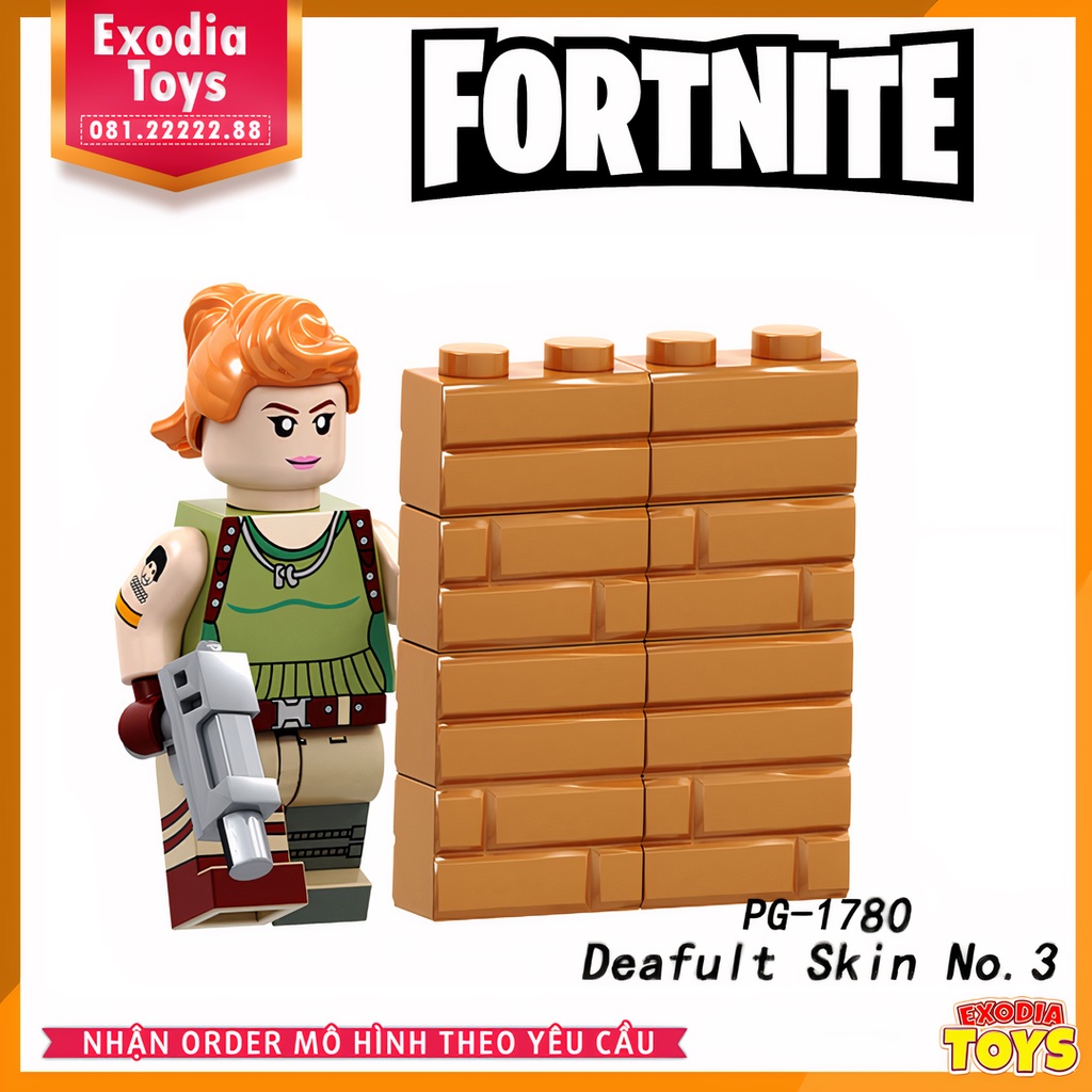 Xếp hình Minifigure Nhân vật trò chơi sinh tồn Fornite - Đồ Chơi Lắp Ghép Sáng Tạo - POGO PG8203