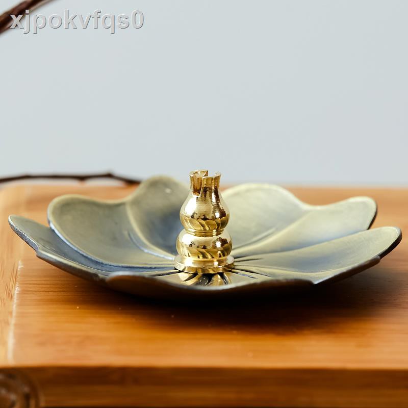 Bộ lư hương Amu Sakura Đồng nguyên chất 9 lỗ Chèn nhang bình đựng hương trầm hương gỗ đàn hương lư hương đa năng