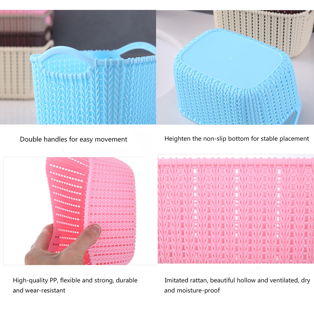Rổ Nhựa Rỗng Đựng Đồ Có 5 Màu Sắc